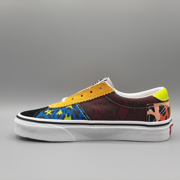 New Vans Sport Patchwork Leopard Snake Skin Animal Print COLORFUL Women's Size 5 - Picture 3 of 11